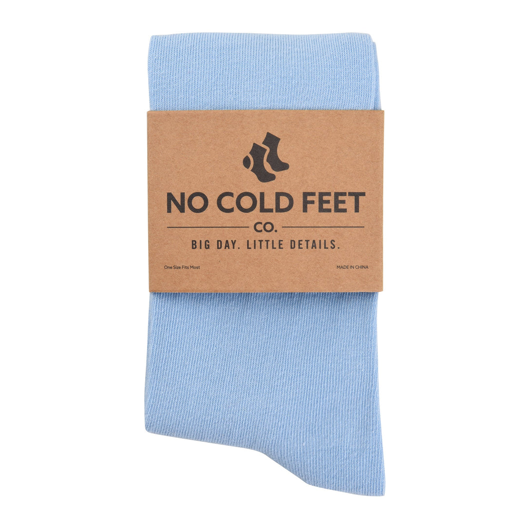 Solid Sky Blue Socks