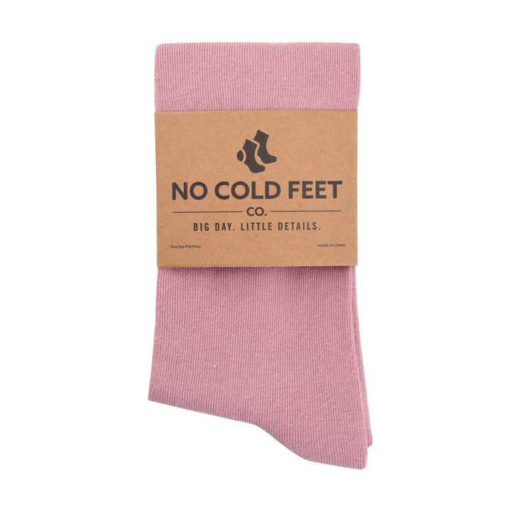 Solid Dusty Rose Socks