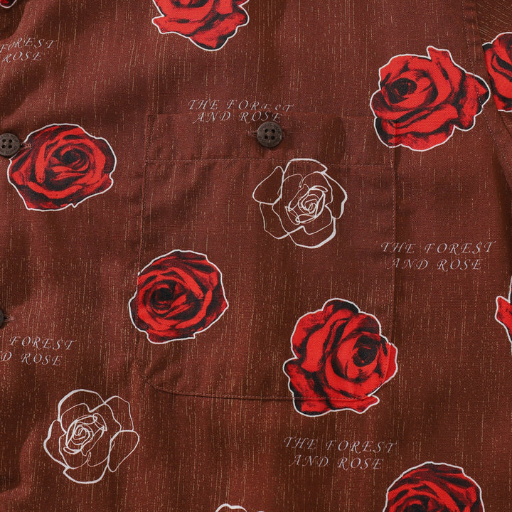 Valentine's Day Hawaiian Shirts For Men Gorgeous Rose Print Shirt Short Sleeve By Sylvia