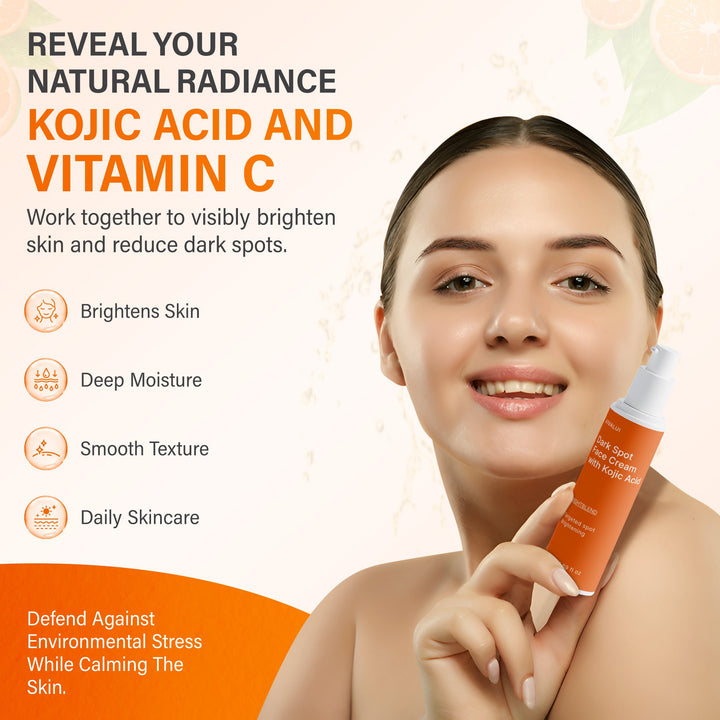Dark Spot Face Cream with Kojic Acid Vitamin C