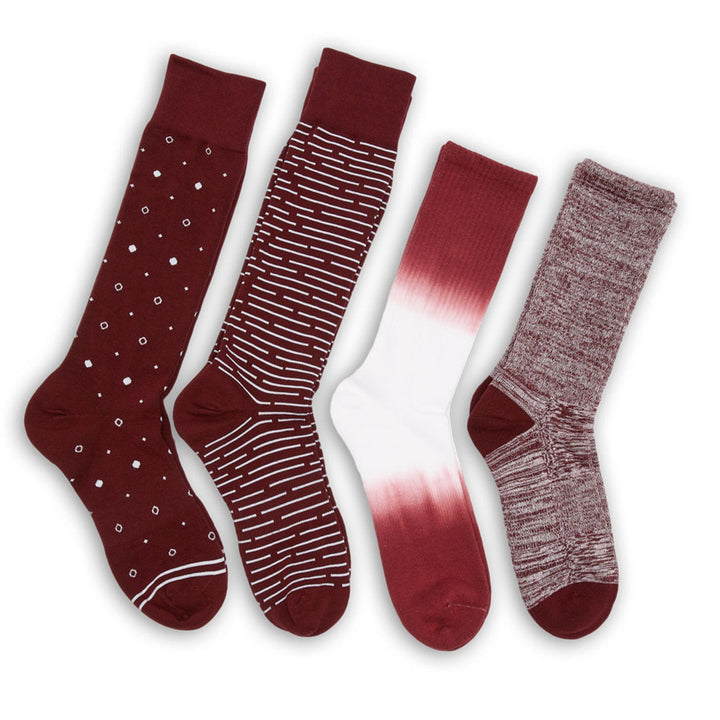 Maroon Mixed 4 Pack -A