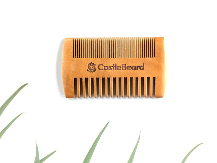 Wooden Double Sided Beard Comb