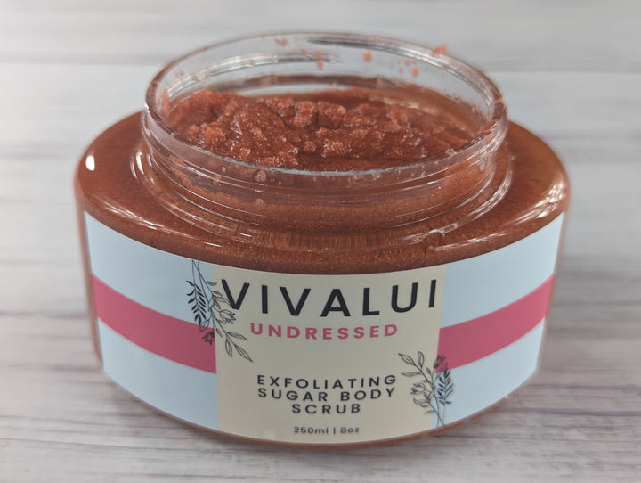 Vivalui Undressed Berry Grapefruit Exfoliating Sugar Body Scrub