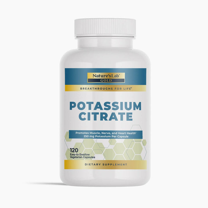 Nature's Lab Gold Potassium Citrate - 120 Capsules