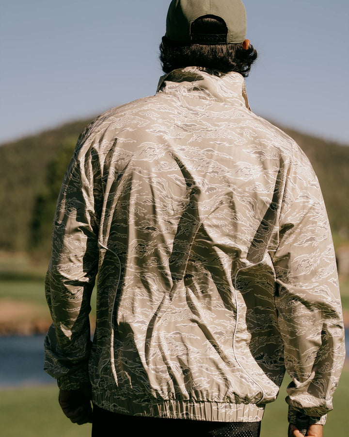 Pullover Piped QTR ZIP - Tiger Camo