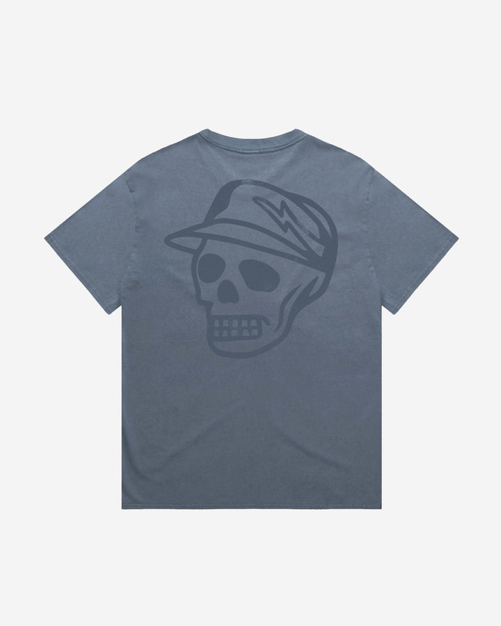Faded Skull Caddie Tee -  Faded Indigo