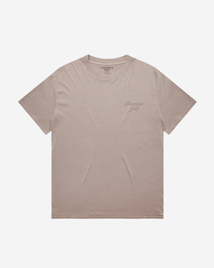 Faded Skull Caddie Tee - Faded Mushroom