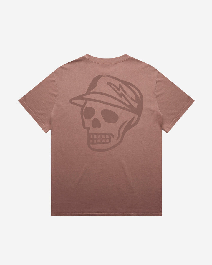 Faded Skull Caddie Tee - Faded Salmon