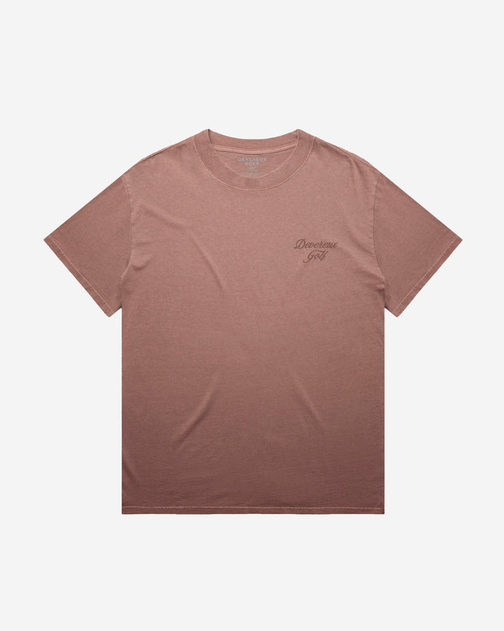 Faded Skull Caddie Tee - Faded Salmon