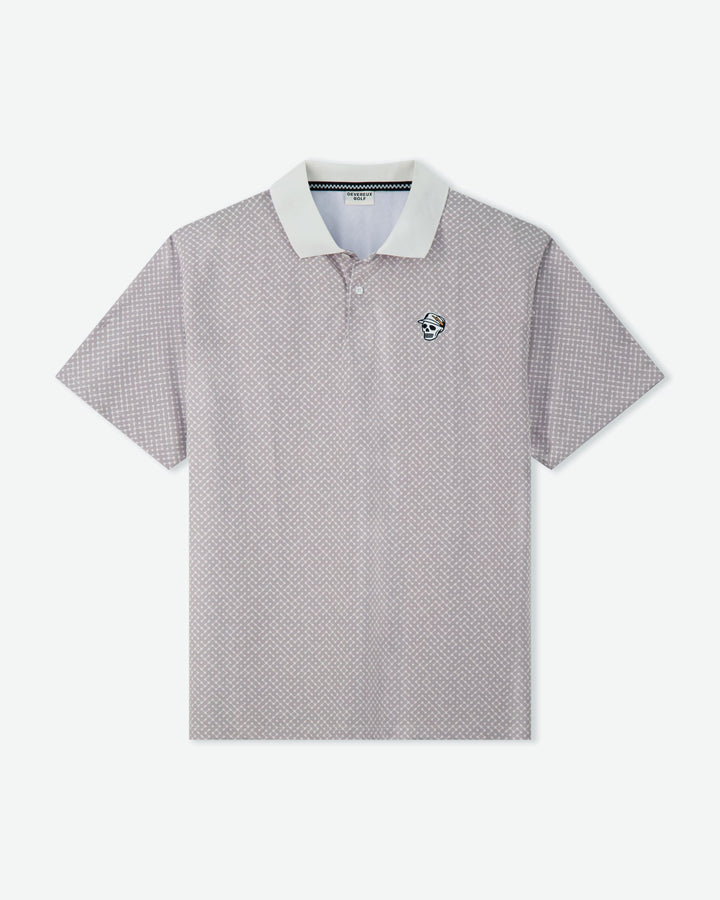 Labyrinth Polo - Grey / White