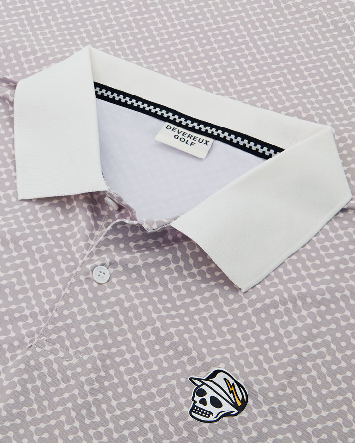 Labyrinth Polo - Grey / White