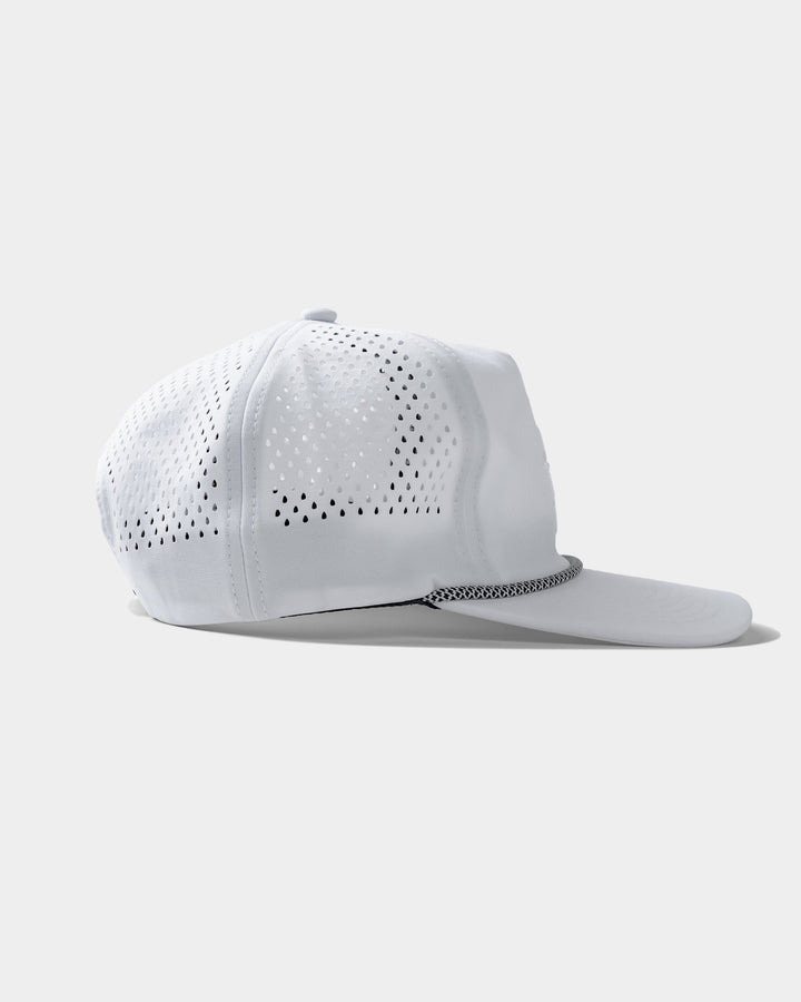 Skull Caddie Performance Rope Hat - White