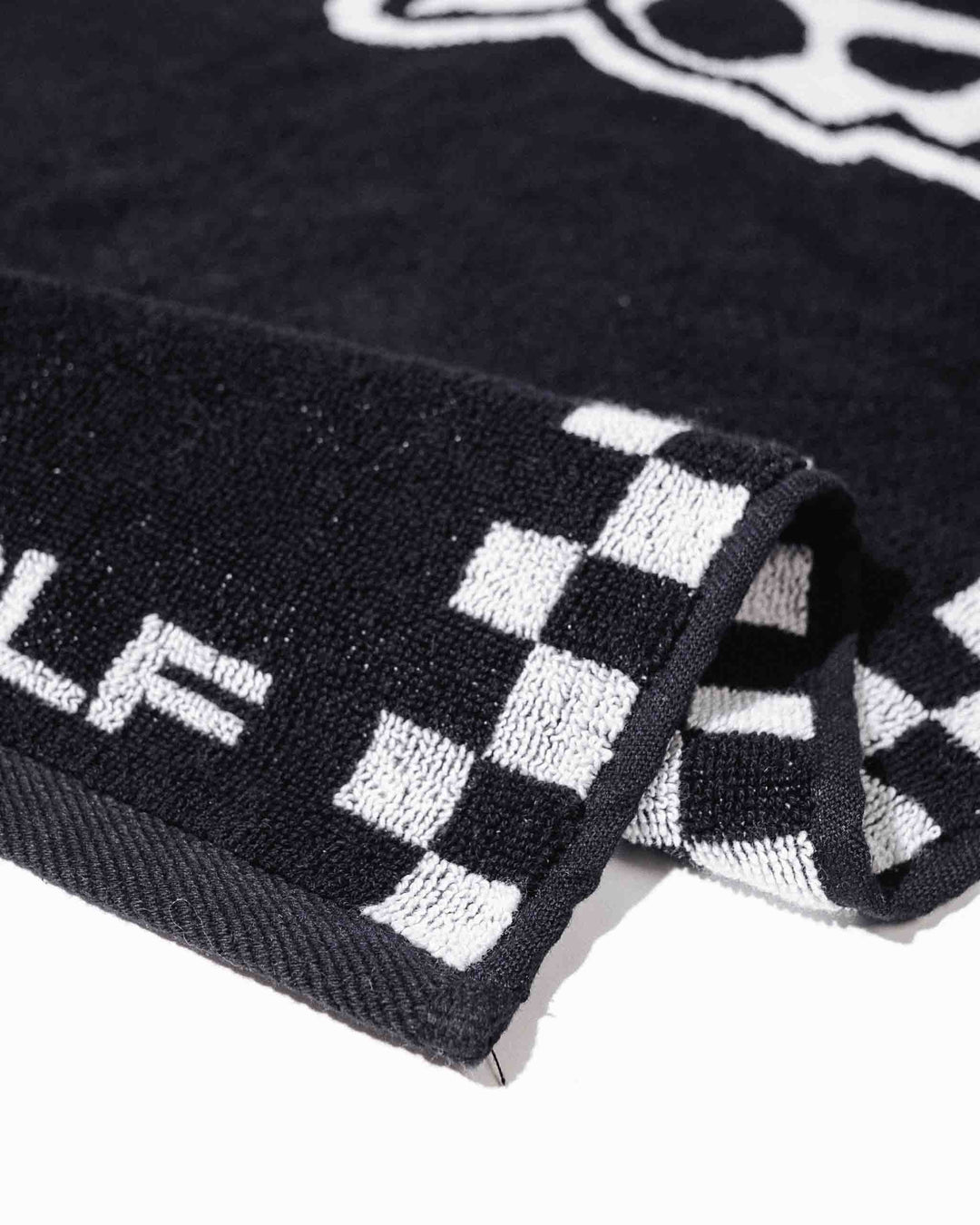 Skull Caddie Knitted Towel - Black / White