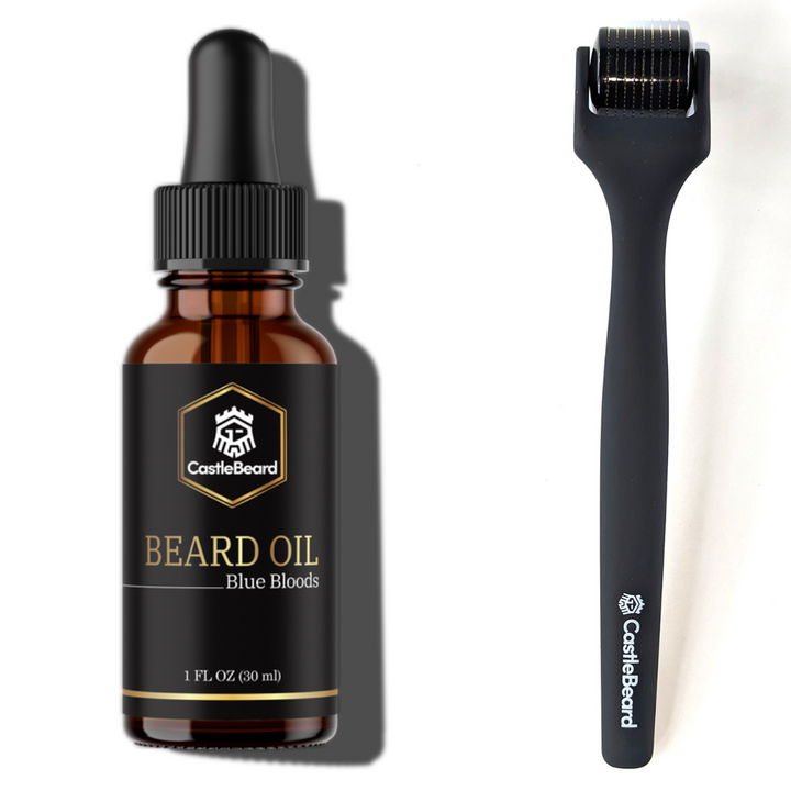 Beard Oil Derma Roller Growth Combo