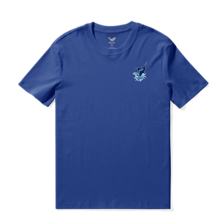 Hawaiian Tee For Men Sailfish Splash Tee Crew Neck 100% Cotton By Sun