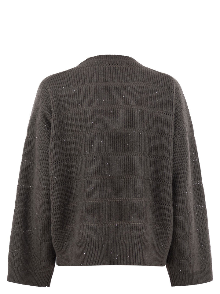 Brunello Cucinelli Women Cashmere And Wool Crew-Neck Sweater