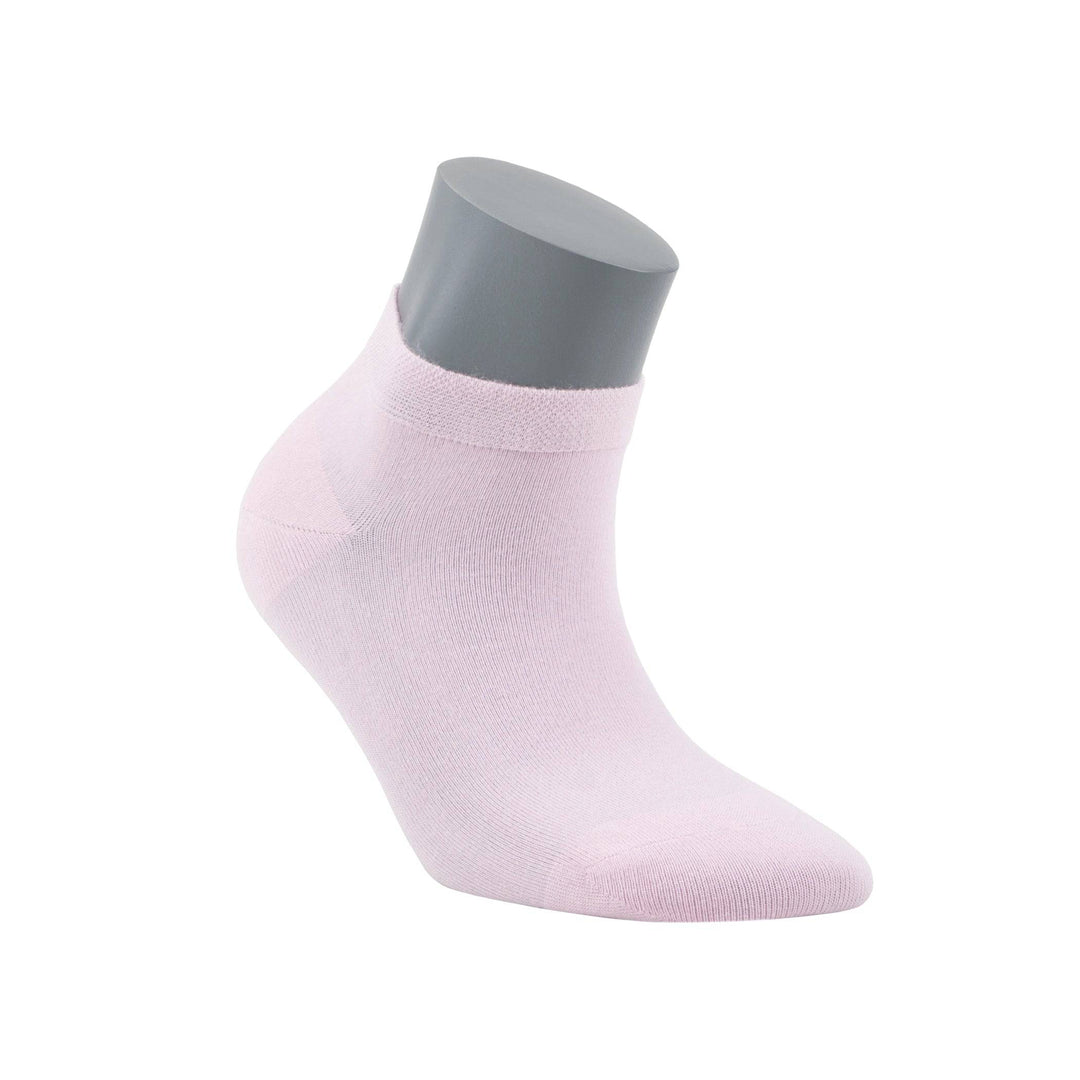 Women’s Bamboo Ankle Socks 6-Pack, White, Blush & Black
