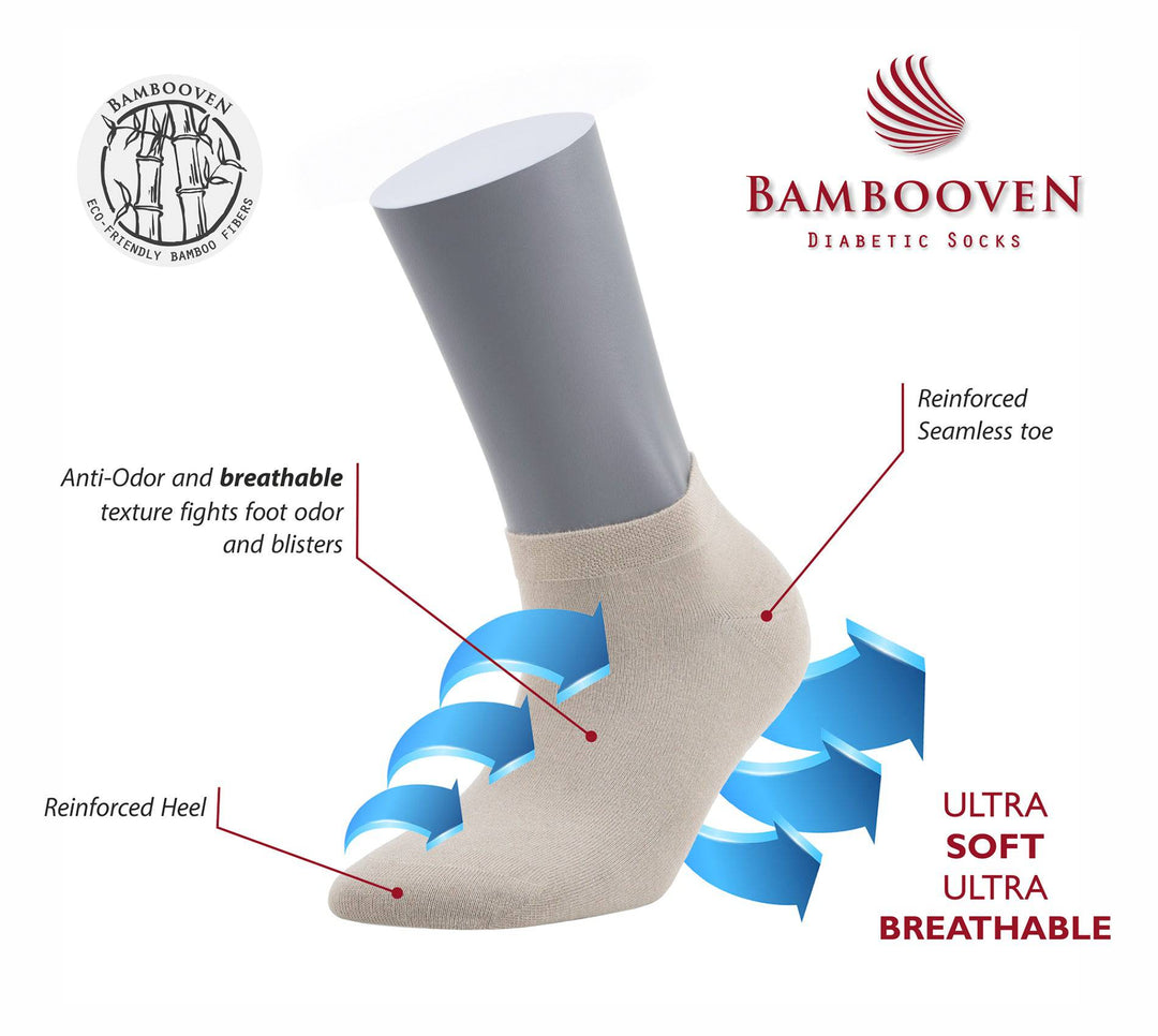 Women’s Bamboo Ankle Socks 8-Pack Gift Box, Warm Neutrals