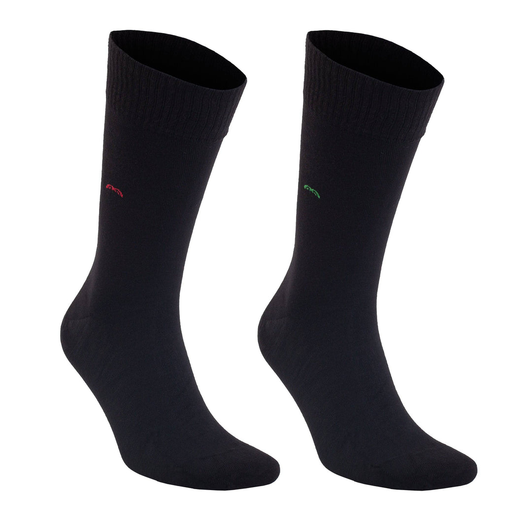 Men’s Bamboo Diabetic Dress Socks 6-Pack, Dark Tones