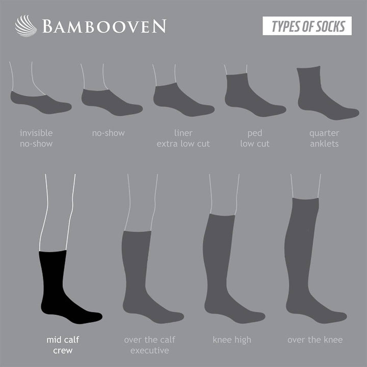 Men’s Bamboo Lightweight Dress Socks 8-Pack Gift Box, Black, Charcoal & Taupe