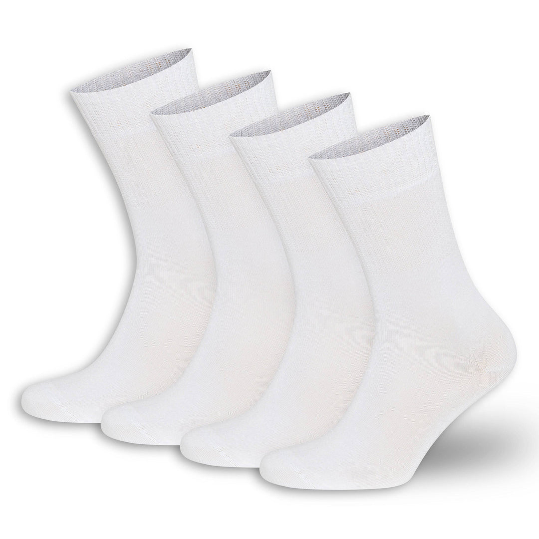 Men’s & Women’s Bamboo Diabetic Crew Socks 4-Pack