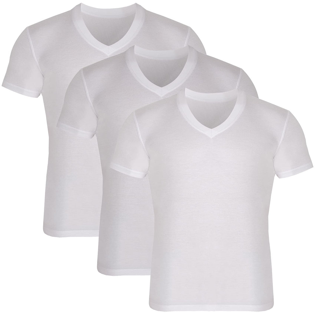 Men’s Bamboo V-Neck Undershirts 3-Pack