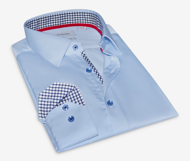 Daniel Button-Up Shirt With Contrast Details // Blue // Contemporary Fit (Regular)