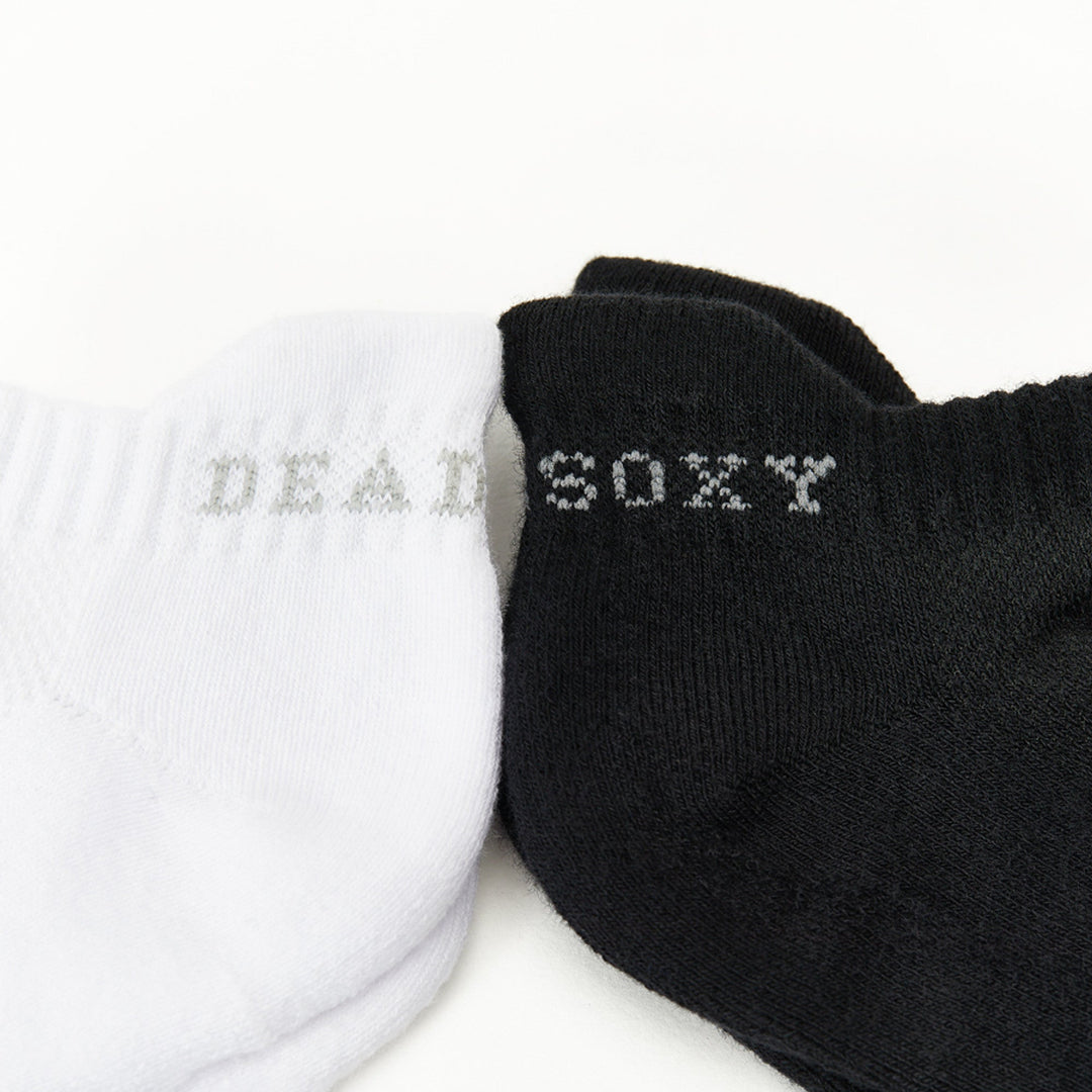 Black and White Ankle Socks 2-Pack