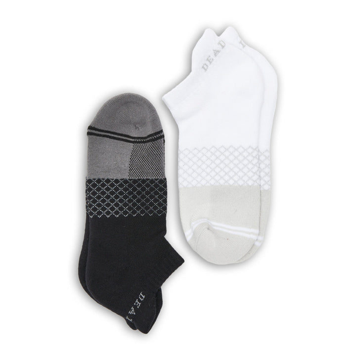 Black and White Ankle Socks 2-Pack