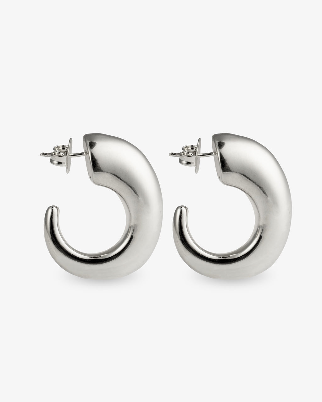Camila Chunky Sculptural Gold Open Hoop Earrings