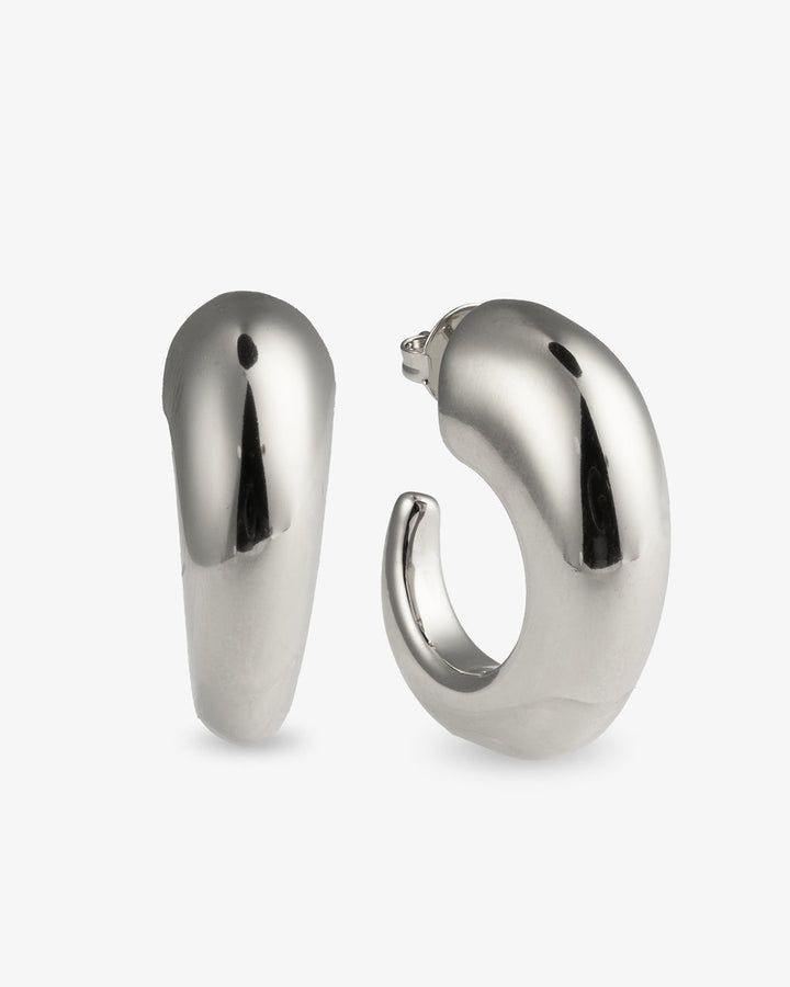 Camila Chunky Sculptural Gold Open Hoop Earrings