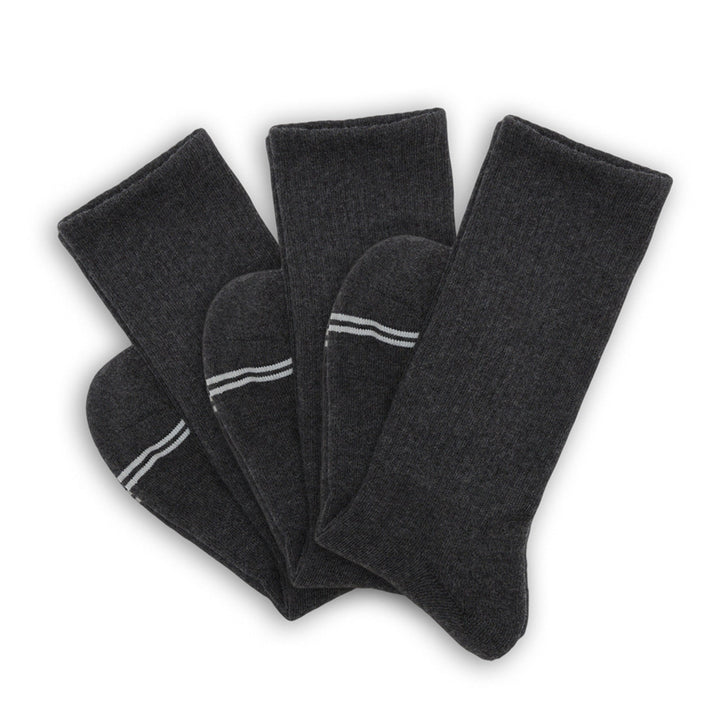 Charcoal Casual Crew 3-Pack