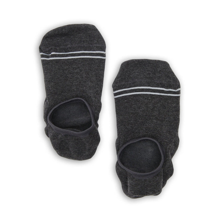 Charcoal Cotton No Show - 6 Pack