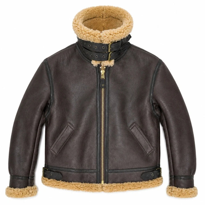 Cockpit USA Men's Spitfire B-3 Sheepskin Bomber Jacket | Made In USA