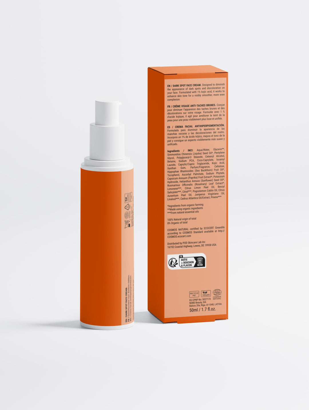 Dark Spot Face Cream with Kojic Acid Vitamin C