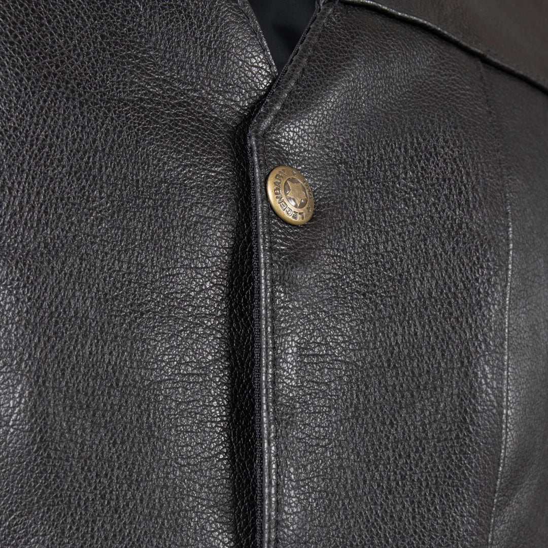 Legendary Dixon Men's Leather Motorcycle Vest