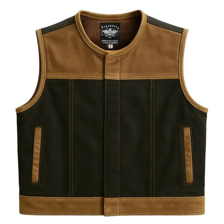 Legendary LowLife NCP Canvas & Leather Vest — Tobacco