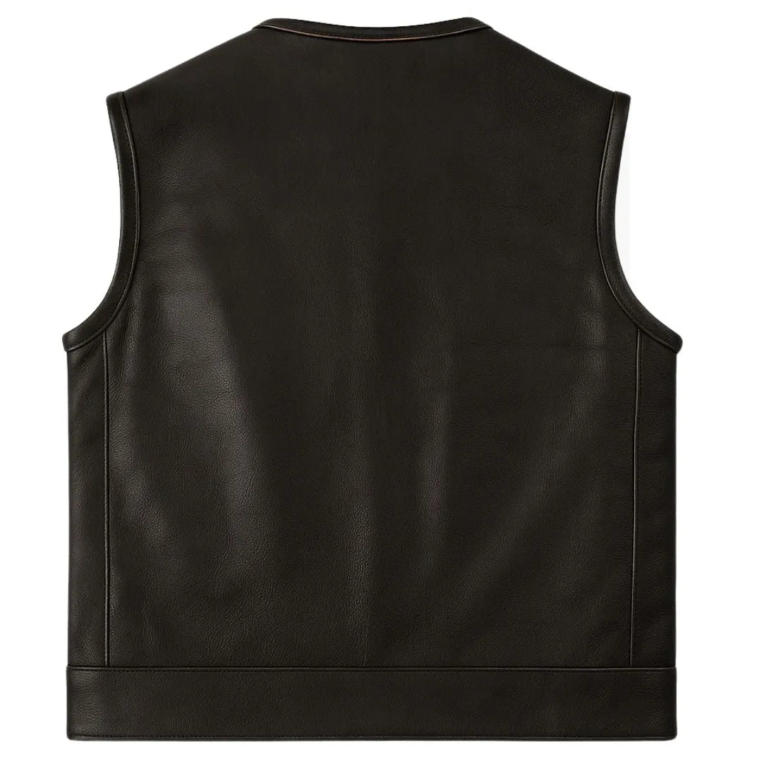 Legendary Outlaw Men's Leather Motorcycle Vest