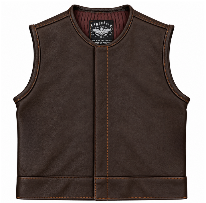 Legendary LowLife NOP Dark Chocolate Leather Vest