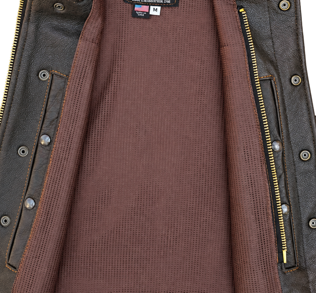 Legendary LowLife NOP Dark Chocolate Leather Vest