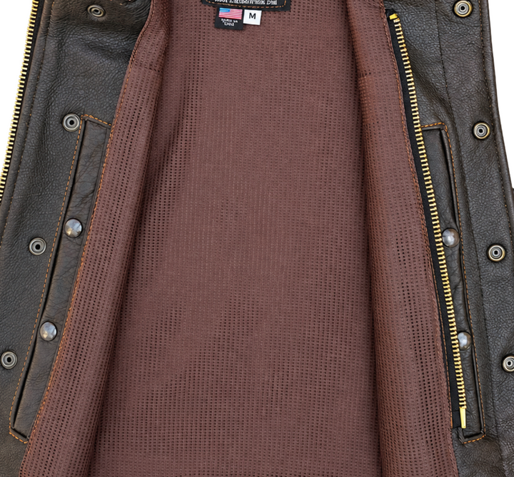 Legendary LowLife NOP Dark Chocolate Leather Vest
