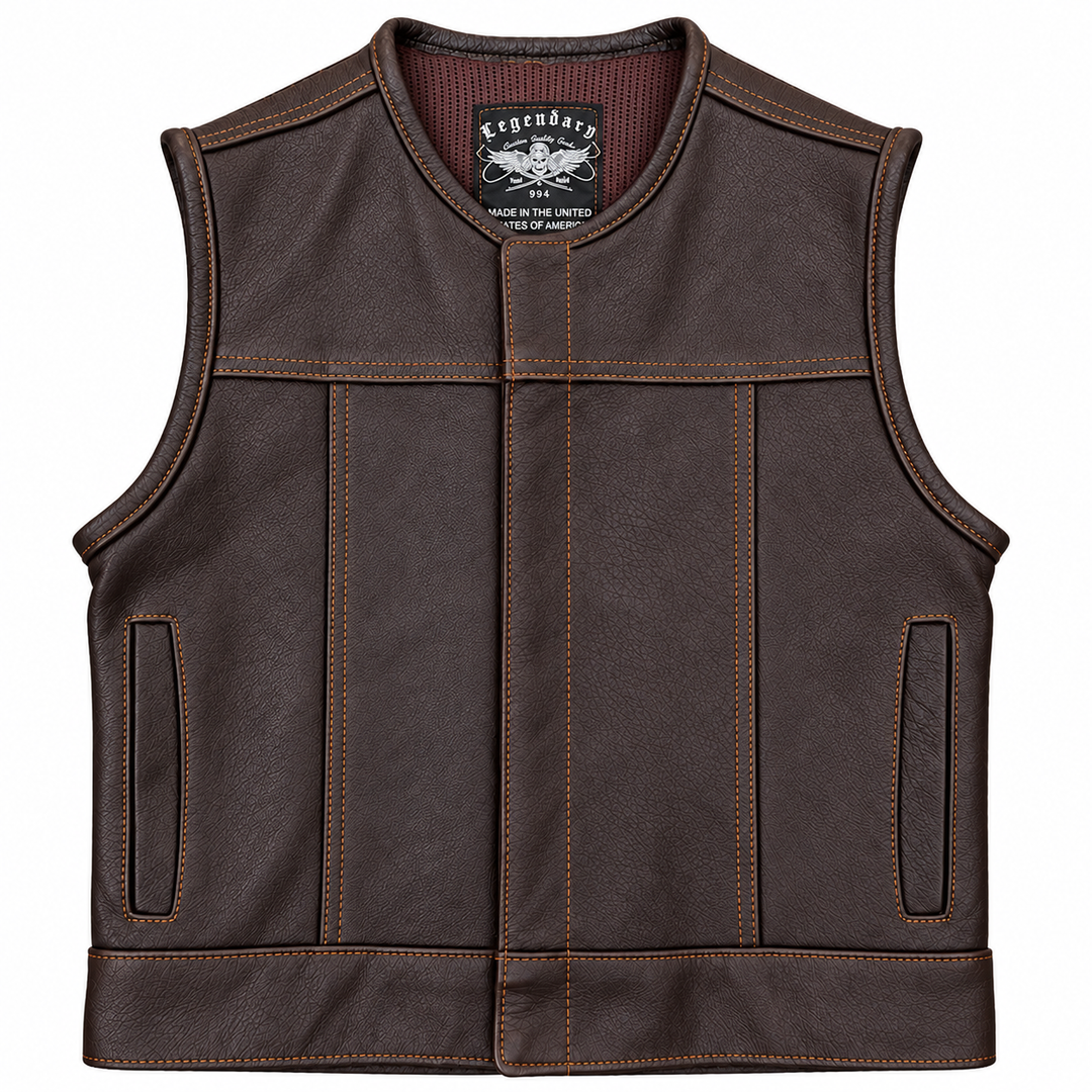 Legendary LowLife NCP Dark Chocolate Leather Vest
