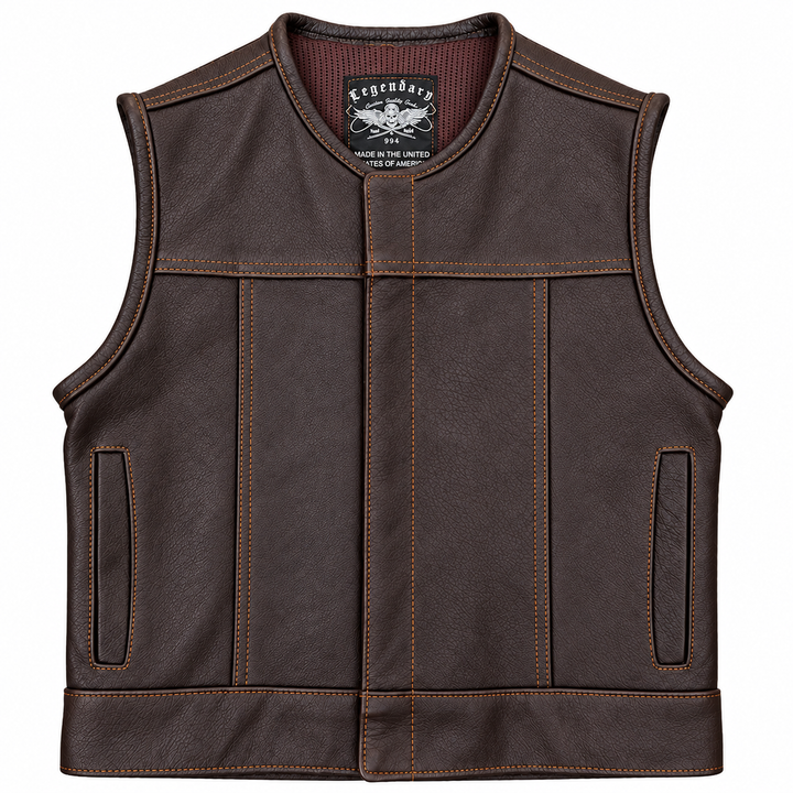 Legendary LowLife NCP Dark Chocolate Leather Vest