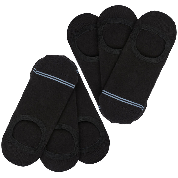Luna Black No Show Socks - 6-Pack