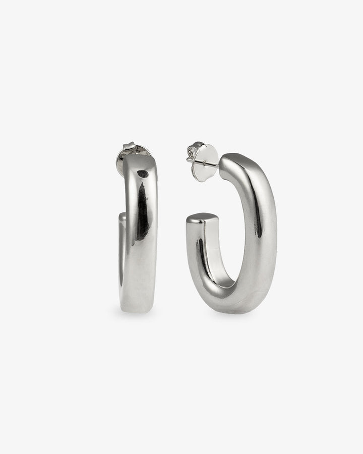 Mia Chunky Gold J-Hoop Statement Earrings