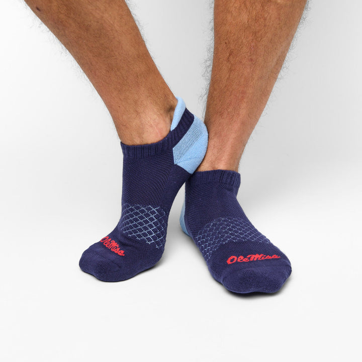 Ole Miss Ankle Socks  2 Pack
