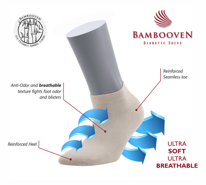 Women’s Bamboo Ankle Socks 3-Pack, Teal, Lilac & Black