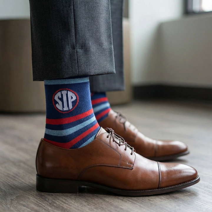 Stripe Sip Dress Socks