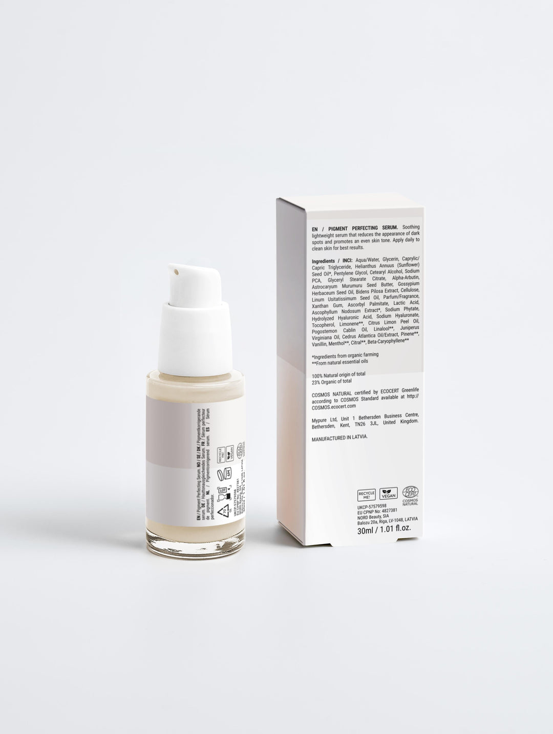 Pigment Perfecting Face Serum with Vitamin E & Hyaluronic Acid