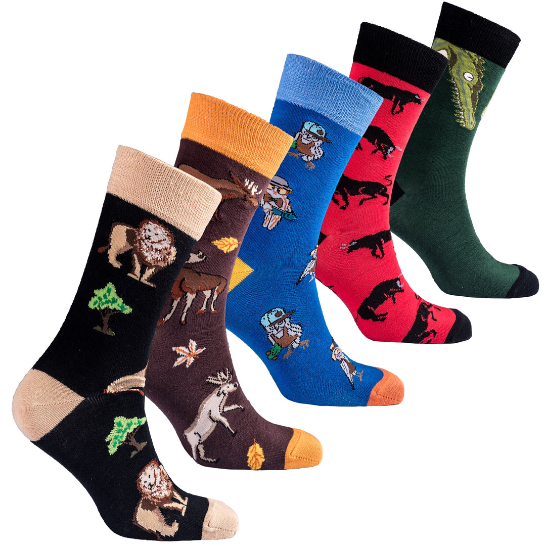 Men's Animal Kingdom Socks (5-Pack)